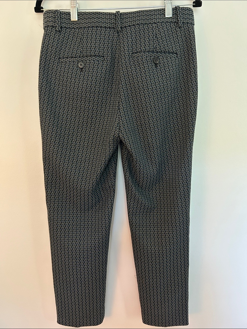 Theory Treeca Shadow Jacquard Cropped Pant Size 4 - Picture 8 of 10